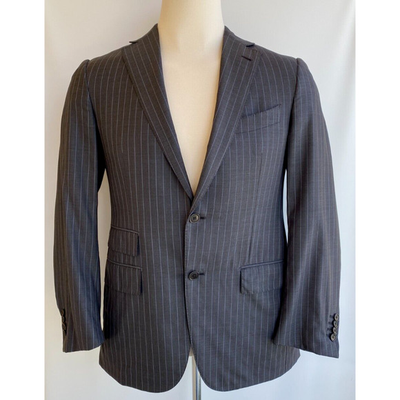 Ermenegildo Zegna Su Misura Trofeo 600 Wool Silk Gray Jacket Blazer 40S $2,175 - Picture 1 of 8